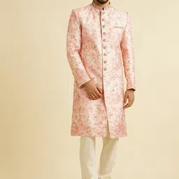 Manyavar Men Printed Sherwani Set-image-61