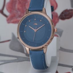 VIRAKTI Women Brass Embellished Leather Bracelet Style Straps Analogue Watch H-01-BLUE 354-image-78