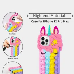 CASE CREATION Push Pop Unicorn Real 3D iPhone Xs Bumper Case Mobile Accessories image 2
