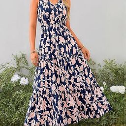 Outzidr Floral Print Maxi Dress-image-36