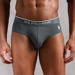 U.S. Polo Assn. Pack Of 2 Printed Low Rise Basic Briefs EB004-GZ0-P2-image-33