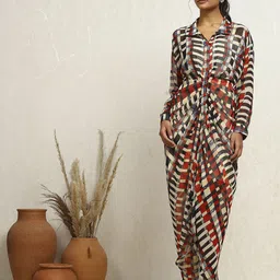 Biba Printed Georgette Maxi Dress-picture-42