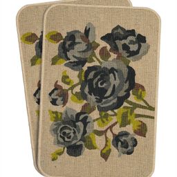Saral Home 2Pc Grey & Beige Printed Anti-Skid Durable Doormats-23