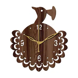 Freny Exim Brown Analogue Wood Wall Clock-29
