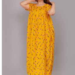 AAKARSHANA CREATION Women Printed Cotton Nightdress-image-63