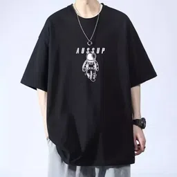 StyleCast Men Typography Printed Round Neck Oversized T-shirt-image-78