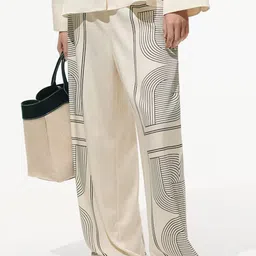 LULU & SKY Women Geometric Printed Loose Fit High-Rise Wide Leg Trousers-image-50