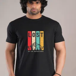 HESHA Graphic Printed Round Neck Relaxed Fit Pure Cotton T-Shirt-picture-43