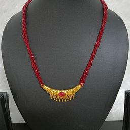 Gorkhastyle Women Maroon Necklace and Chains-image-18