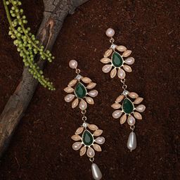Kalakrith Milano Teardrop Shaped Drop Earrings-image-72
