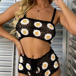 Oh Rare Cotton Square Neck Swim Set-image-69