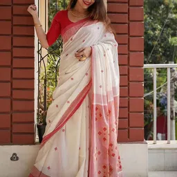 KALINI Ethnic Motifs Woven Design Banarasi Saree-image-77