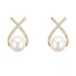 Inara Robes Gold-Plated Alloy Pearls Earrings-picture-18
