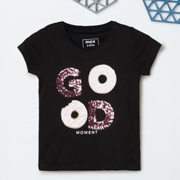 max Girls Typography Printed T-shirt-image-68