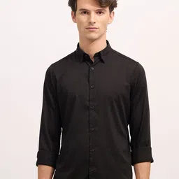 Espanshe Button-Down Collar Slim Fit Casual Shirt-image-93