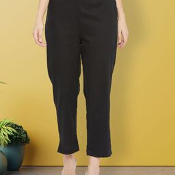 all about you Women Smart High-Rise Slim Fit Trousers-66