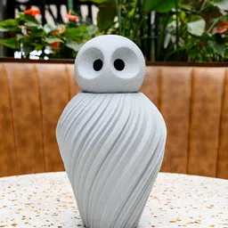 curiocasa Grey & Black Swirleye Figurine Showpiece-image-48