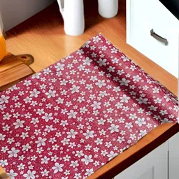 Aura Pink Set of 1 Water Resistant Shelf Liner Organisers-55