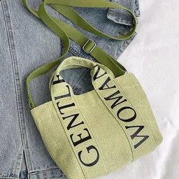 DressBerry Women Typography Printed Structured Sling Bag-15