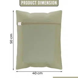 Kuber Industries Beige 18 Pieces Reusable Rectangular Durable Laundry Bags With Zipper image 4