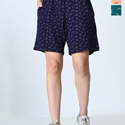 BAESD Women Printed High-Rise Shorts-image-32
