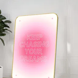 SAF Pink & White Typography Printed Wooden Wall Art-17