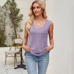 StyleCast x Revolte Women Ribbed V-Neck Sleeveless Top-picture-44
