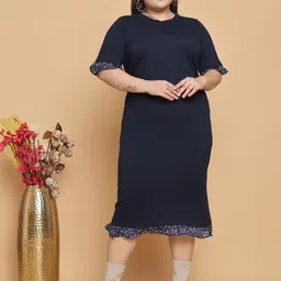 theRebelinme Round Neck Pure Cotton Top With Skirt-20