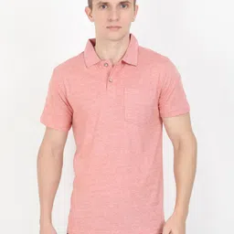 ECOLINE Clothing Men Antimicrobial Solid Polo Collar Cotton T-shirt-image-98