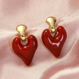 SALTY Valentines Day Love in Cherry Heart Shaped Studs-image-78
