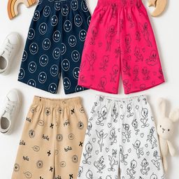 CORTICA Unisex Kids Pack Of 4 Shorts-image-77
