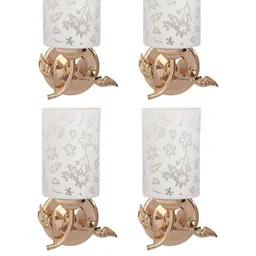Somil Premium Designer Glass Wall / Night Lamp Elegant & Stylish Dcor Accent for Modern Interiors, color- White, Size:- 19 X 17 X 29 CM-image-97