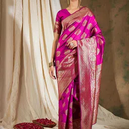 Suha Woven Design Zari Art Silk Banarasi Saree-picture-36