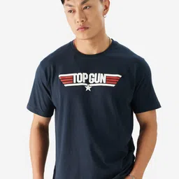 The Souled Store Men Typography Printed Round Neck Cotton Relaxed Fit T-shirt-image-88