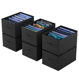 Kuber Industries Black Set of 6 Regular Drawer Organiser Organisers image 4