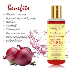 DRONTIKA Set Of 4 Pure & Natural Red Onion Oil - 100 ml Each image 3