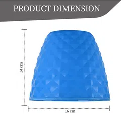 Kuber Industries Blue 4 Pieces Diamond Pattern Durable Planters image 2