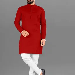 Attigo Men Regular Kurta with Pyjamas-picture-10