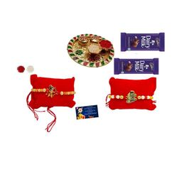 Ramlal n Hulk Metal Rakhi 4.5 Inch Plate n choclate Greeting card n Roli-image-23