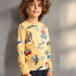 max Boys Printed T-shirt-44