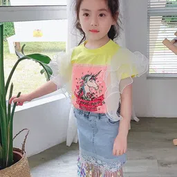 StyleCast x Revolte Girls Printed Top with Skirt-image-64