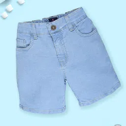 KiddoPanti Boys Regular Fit Mid-Rise Denim Shorts-33