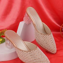 BAESD Embellished Party Block Heel Mules-picture-43