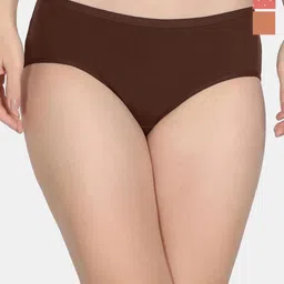 Zivame Pack Of 3 Cotton Low Rise Hipster BriefsZI28C1-S Burn D pink Cho Fon-image-30