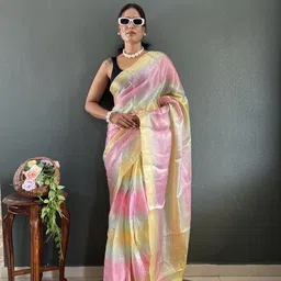 KAYOMMI Ombre Dyed Nylon Regular Saree-picture-26