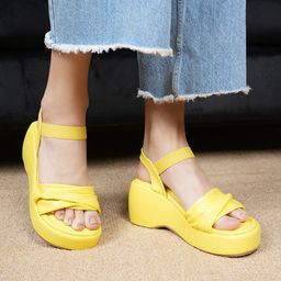 Lavie Textured Party Platform Sandals-48