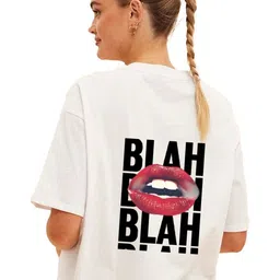 StyleCast Women Typography Printed Oversized T-shirt-86