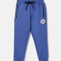 Blue Giraffe Infant Boys Solid Straight Fit Mid-Rise Joggers-29