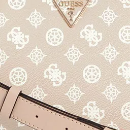 GUESS Printed PU Structured Satchel with Quilted image 2