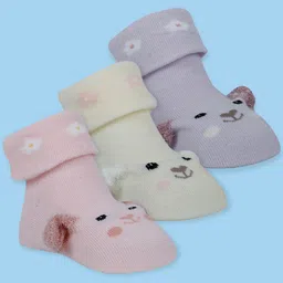 Baby Moo Girls Cotton Booties-picture-31